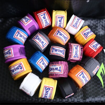 1 Pair 5M Cotton muay thai bandage wrist kick boxing wraps s