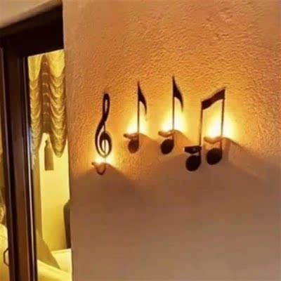 1 Set Candle Holder Wall-mounted Creative Handmade Metal