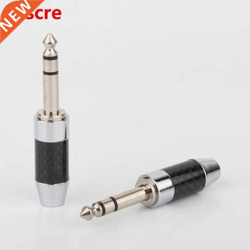 Preffair 2pcs CF635R Carbon Fiber 6.35 mm stereo 6.5mm (1/4
