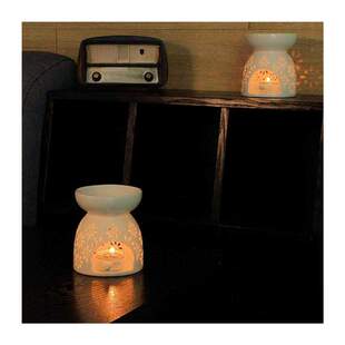 Ceramic Tealight Candle Holder Oil Burner, Essential Oil In
