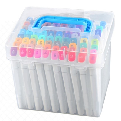 Transparent 60/80-Slots Portable Waterproof Moistureproof Ma