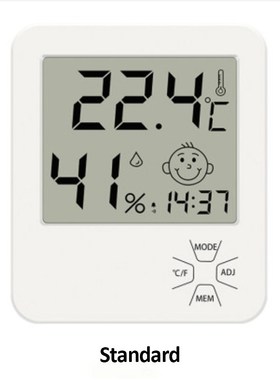 Digital Temperature Humidity Clock Big LCD Electronic Thermo