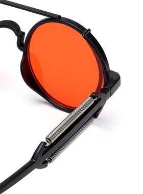 Classic Gothic Steampunk Sunglasses Double Spring Leg Glasse