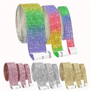 Self Adhesive AB Crystal Rhinestone Sticker Diamond Ribbon