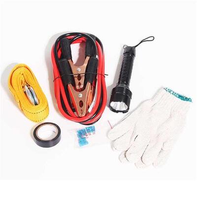 Emergency Roadside Car Tool Kit Jumper Drivers Cables Gloves