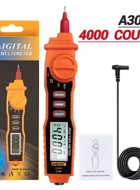 A3002 Digital Multimeter Pen Type 4000 Counts with Non Conta
