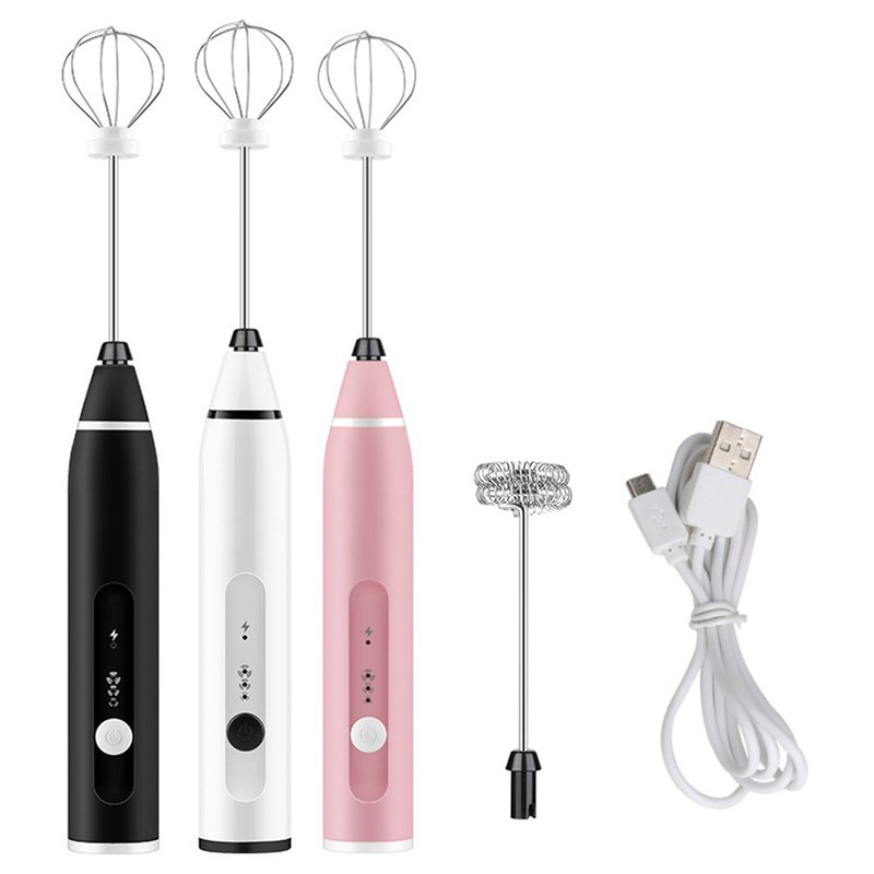 3-Speeds Electric Eggs Beater Whisk Coffee Milk Drink Frothe - 实物图
