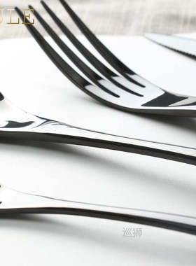 16/32/48PCS Black Kaya Cutlery Set 18/8 Stainless Steel Knif