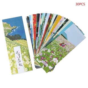 Beautiful Notes Paper Page Bookmarks Label 30pcs Messag Girl
