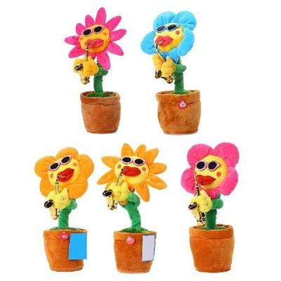 kids toys Singing And Dancing Cactus Sun Flower Toy
