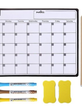 A3 Monthly Planner Soft Magnetic Whiteboard Fridge Magnets D