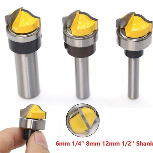 1pc 6mm To 1/2 Shank Faux Panel Ogee Router Bit Arc-shaped