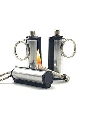 Permanent Car Keychain Key Ring Striker Lighter Key Chain Cy