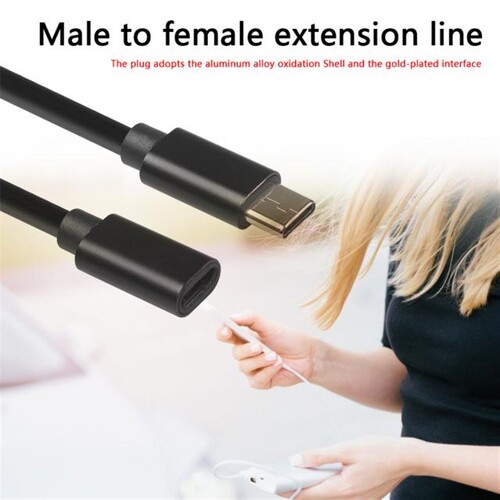 Type-C Male to Female Extension Cable Practical Multi-functi