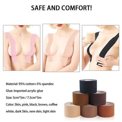 Sports Cotton Kinesiology Tape Nipple ver Cotton Boob Lift U