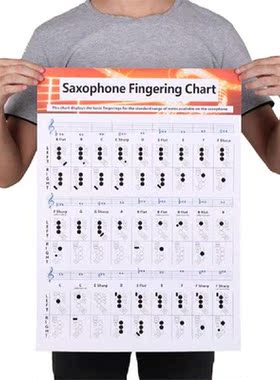 Saxophone Fingering Chord Chart Musical Beginner Instrument