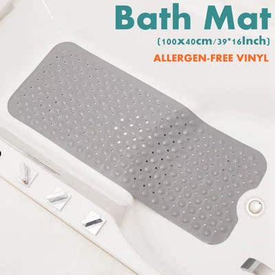 Safety Bath Mat Massage Extra Long 40x100cm Shower Bathtub M