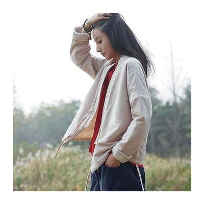 Autumn and winter women New Vintage jacket short design cot