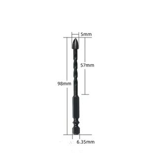 Cross Tile Drill Bits Set Alloy Triangle Twist Drill Stone G