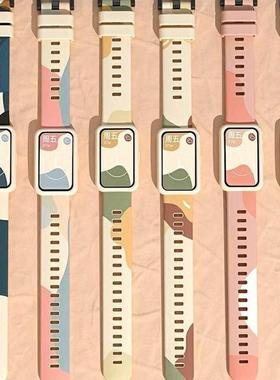 Morandi Color rap For Huaweis Band 6 Samrt Watch Silicone