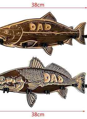 New Wooden Fishing Rod Holder Largemouth Bass Redfish Fishin