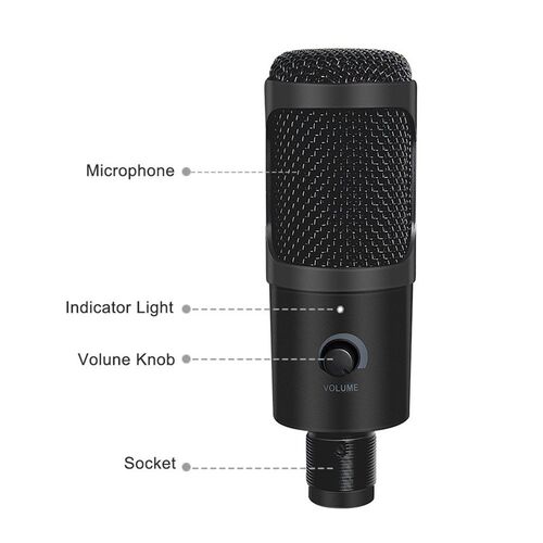 SB Microphone Condenser Recording Microphone with Stand and