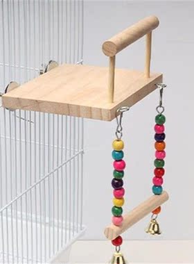 Ornamental Parrot Bird Playing Stand Bird Toy Resting Stand