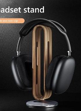 Bamboo Wood Headphone Stand Support Gamer General Headset