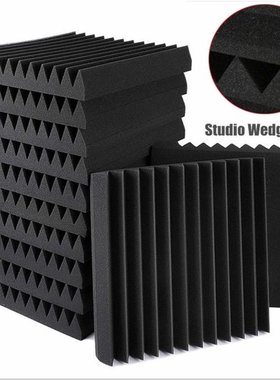 6pcs Acoustic Wall Panel Tiles Studio Sound Proofing Insulat