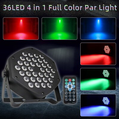 Remote control 36LED * 1.5W stage light DMX512 beam backgrou