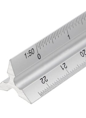30cm Aluminium Metal Triangle Scale Architect Engineer Techn