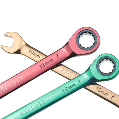 7pcs/set Colorful Ratchet Handle Wrench Reversible Combinat