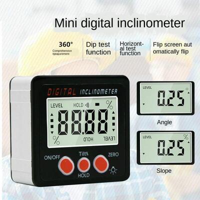 New Aluminum enclose Electronic Protractor Inclinometer Beve