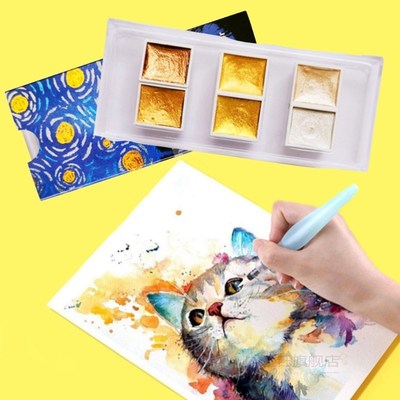 Student Portable Art Supplies Glitter Stationery 6 Colors Wa