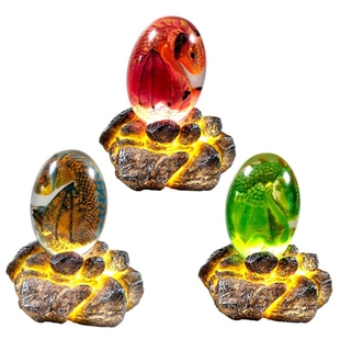 2022 New Realistic Lava Dragon Egg Resin Transparent Dinosau