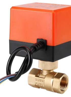 Ball Valve AC 220V Brass Electric Motorized Ball Valve 2 Way
