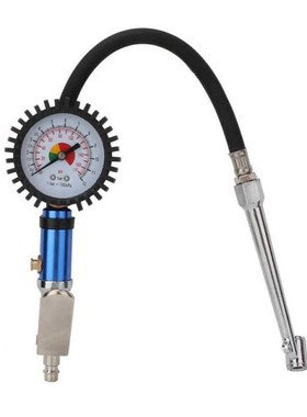 12 Bar Self Clamping Tire Inflator Gauge Measuring Tire Pres