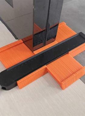 5inch/10inch Contour Gauge Set with 6-Folding Ruler Metal Lo