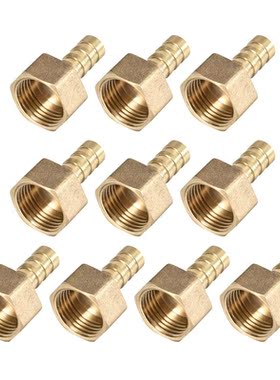 10pcs Brass Barb Hose Fitting Connector Adapter 10mmx36mm Ba