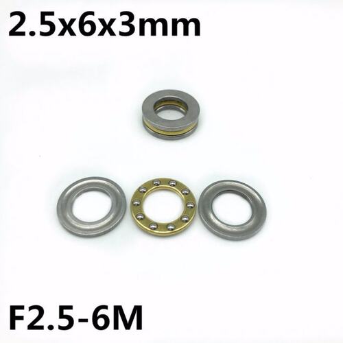 10Pcs F2.5-6M 2.5x6x3 mm Axial Ball Thrust Bearing plane thr