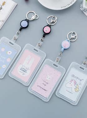 Cute Cartoon Retractable Badge Card Holder Nurse Doctor Exhi