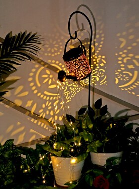 Solar Powered Watering Can Waterproof Shower Sprinkles Fairy