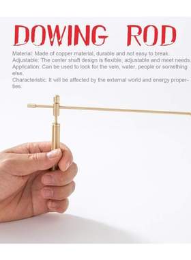 1pair Adjustable Detachable Copper Dragon Seeking Dowsing R