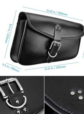 Motorcycle Bag P Leather Saddlebag Saddle Swingarm Bag Left
