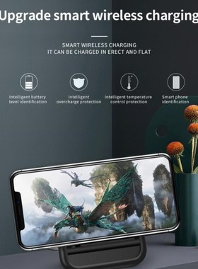 Fold Qi Wireless Charger Stand Holder Fast Charging For IPho