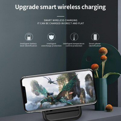 Fold Qi Wireless Charger Stand Holder Fast Charging For IPho
