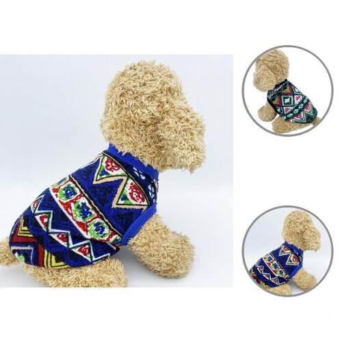 Warm Dog Clothes for Small Medium Dogs Knitted Cat Sweater