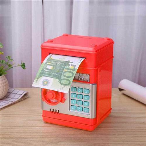 Electronic Piggy Bank ATM Password Money Box Cash Coins Sav