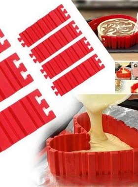 4Pcs Convenient Baking Mold Wear-Resistant Silicone Cake