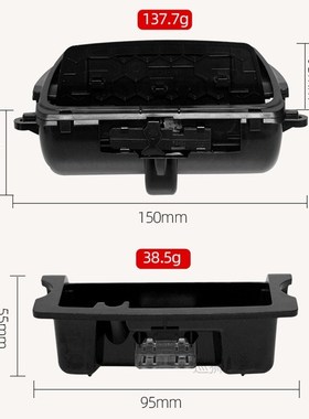 New Black Plastic Center Console Ashtray Assembly Box Fit Fo